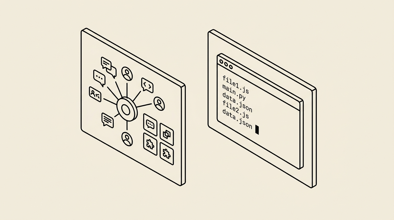Side-by-side feature comparison diagram: OpenClaw row showing channels and skills, Claude Code row showing project-aware code edits